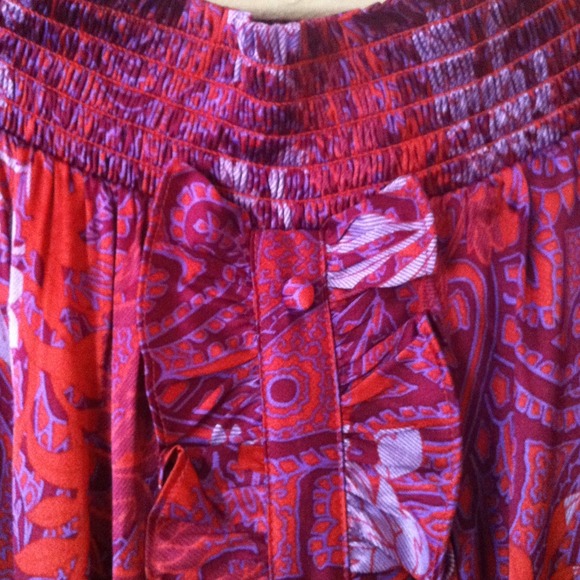 Printed silk top
