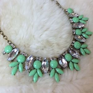 Additional Pics of Mint Green Statement Necklace
