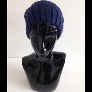 Navy Slouchy Beanie