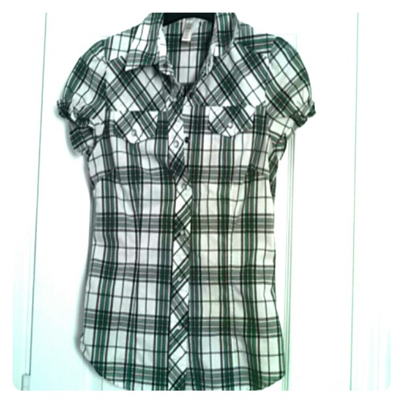 Plaid green shirt