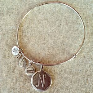 Alex and Ani "N" Charm Bracelet