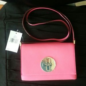 NWT Kate Spade Pink Leather Crossbody Bag