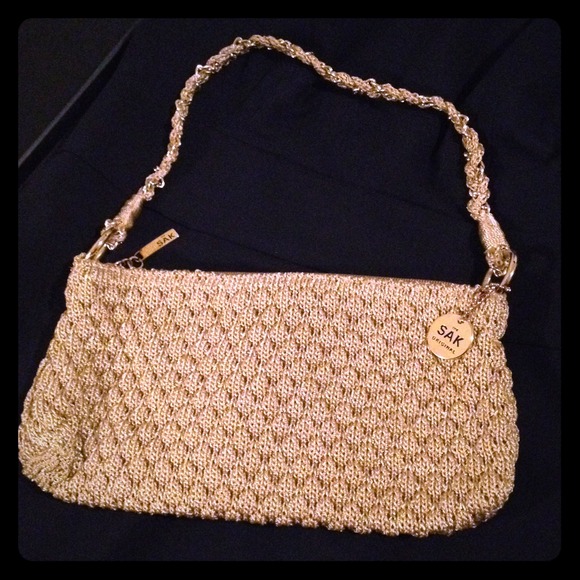 The SAK gold clutch