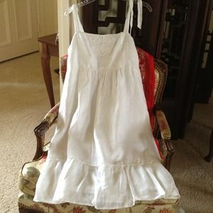 Lily Pulitzer white linen dress