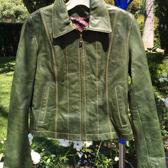 Wilson's green leather jacket - Picture 4 of 4