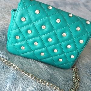 Turquoise Bling Purse Brand New