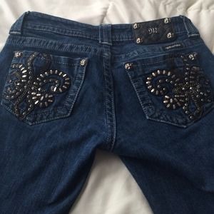 Miss Me Dark Straight Jeans