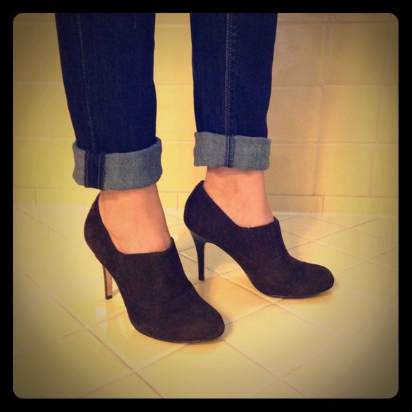 Cole Haan Dark Brown Suede Booties - Nike Air - 7