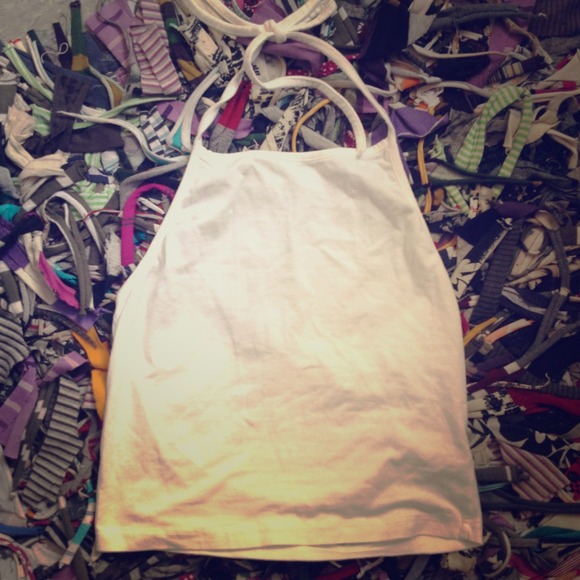 Brandy ❤️ Melville white halter top