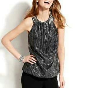 SOLD! Alfani sleeveless, embellished top