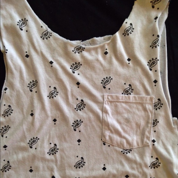 SOLD Crop Bandana Tank Top - Picture 3 of 4