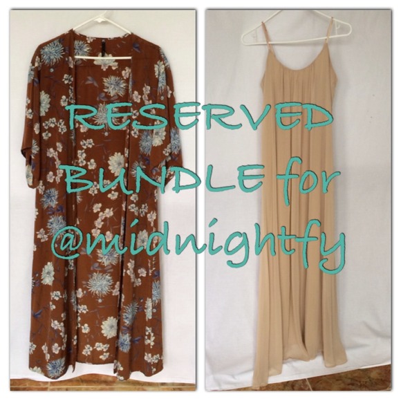 Floral Kimono and Sheer Maxi Dress