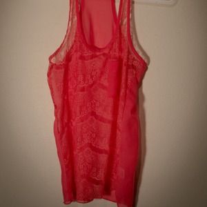 Sheer Lace Tank Top