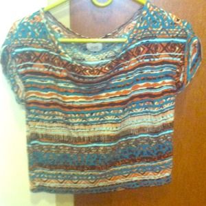Tribal print tee