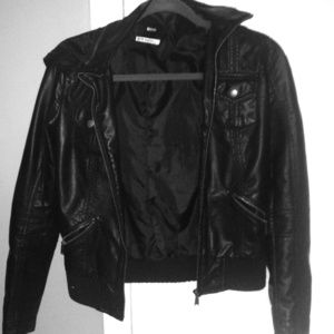 Fake leather jacket