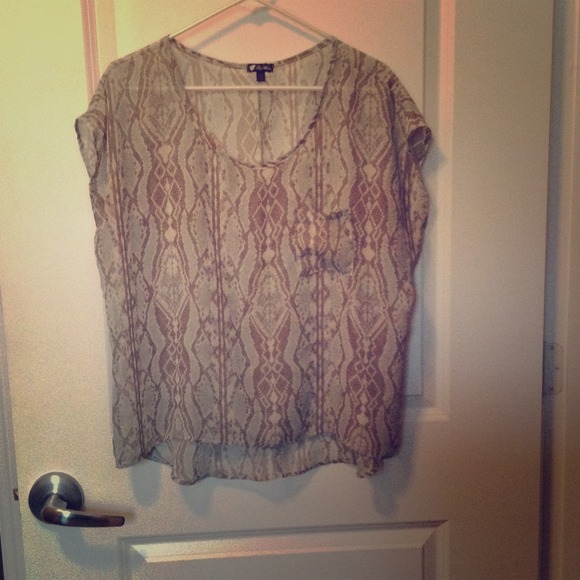 Reptile skin patterned shirt!