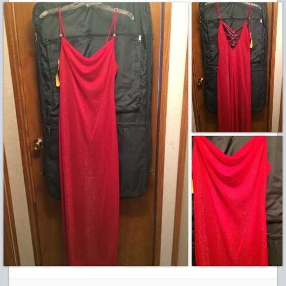 Red sparkle dress