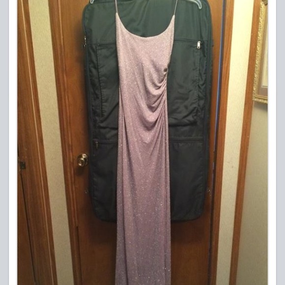Long sparkle purple dress