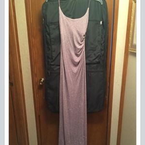 Long sparkle purple dress