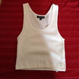 Topshop cropped tank size 2