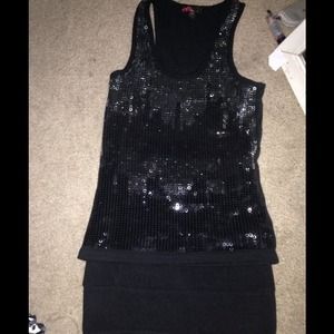 Sequin tank top