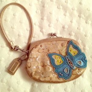 Mini Coach wristlet