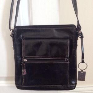 Giani Bernini Crossbody Black leather bag