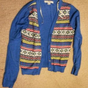 Aztec patterned cardigan