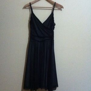 Aqua Mint & Black Cocktail Dress