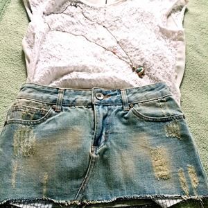 Denim skirt