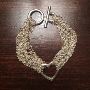 Tiffany heart toggle bracelet, multi-strand