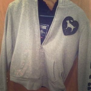 Victoria secret's zip-up hoodie