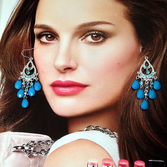 CLOSET CLOSING - Blue Chandelier Earrings