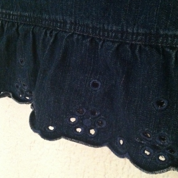 High waist-A line jean skirt - Picture 2 of 3