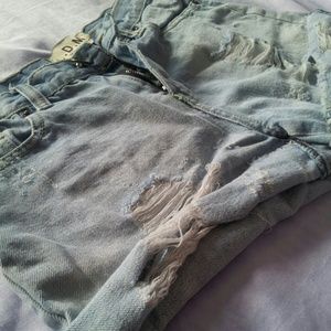 ***SOLD***Light Blue Denim Destroyed