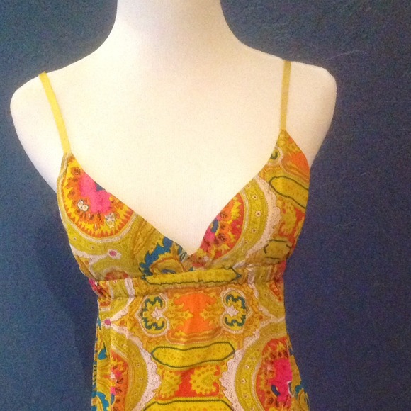 BUNDLED! Colorful silk dress - Picture 2 of 3