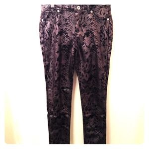 Black snake pants skinny