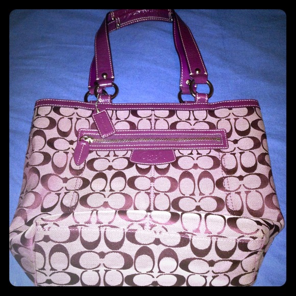Authentic Purple coach purse