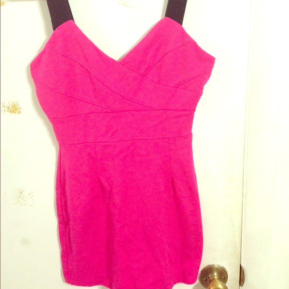 Pink mini dress