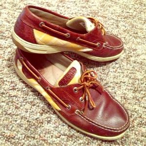 Yellow Plaid Sperry Top-Siders