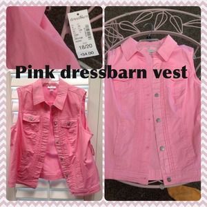 Pink DressBarn Vest💕💖💞💘