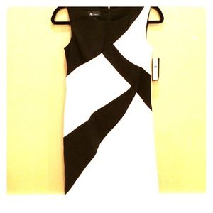 NWT! Classic black & white dress!
