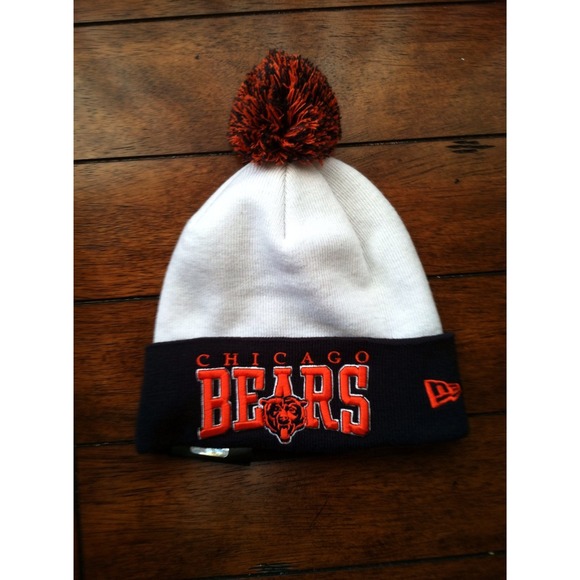Navy & White, Chicago Bears Beanie