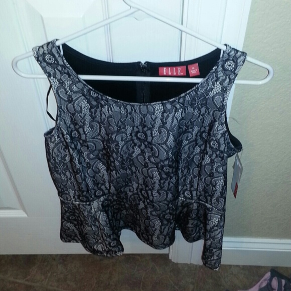 Sleeveless lace top