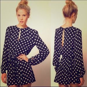 Adorable NWT Polka dot Romper!!!