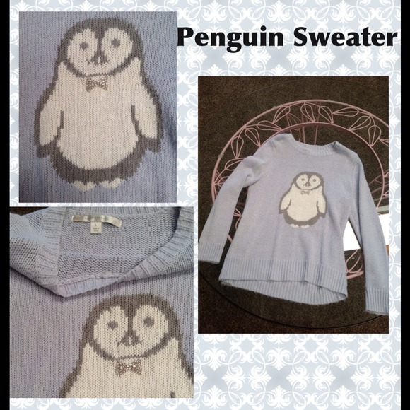 Lauren Conrad Penguin Blue Sweater