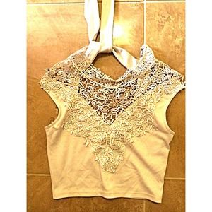 Detailed lace top