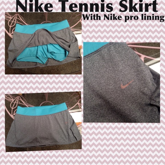 Nike quick dry skirt with Nike pro lining 💙💙💙💙