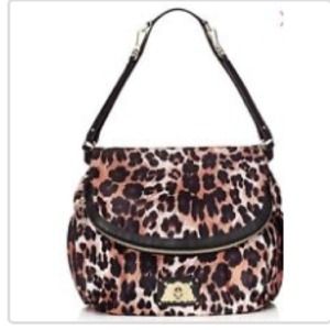 Juicy Couture cheetah Baby/Diaper bag with bib
