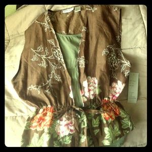 Floral print cover up